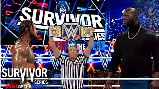 WWE - Sep 28, 2021 -Omos Jordan Omogbehin Vs Roman Reigns- Universal Title Match - Survivor Series