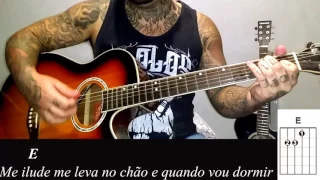 Gusttavo Lima - Abre o portão que eu cheguei aula como tocar no violão (Simplificada)