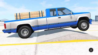 BeamNG Drive - Loaded Dually Suspension Test on the Gridmap V2
