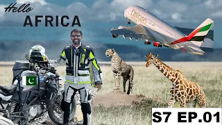 AFRICA IS CALLING - FLYING My Motorcycle from Lahore for Solo African Adventure S7 EP.01