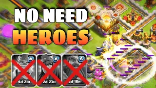 This Combo No Need Heroes | Th11 Attack Strategy without Heroes in 2022 (Clash of Clans)