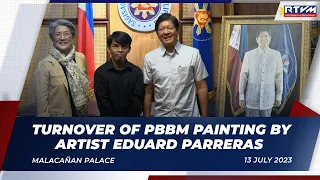 Turnover of Painting by Artist Eduard Perreras 07/13/2023