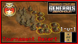 C&C Generals Zero Hour | China | 1v1 | Tournament Desert