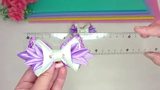 DIY/ Изысканные Милые бантики из атласной ленты🎀 Я в них влюбилась / Вам понравится/