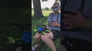 Fpv drone launch from my lap!