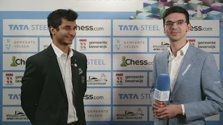 We have a new interviewer! Anish Giri interviews Vidit after round 9!