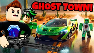 OB & I Used the OP MINIGUN to Clear The Ghost Town Out in A Dusty Trip Roblox!