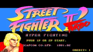 Street Fighter 2 Turbo Hyper Fighting ➤ (Hardest / Arcade) ➤ KEN