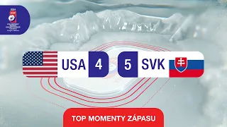USA vs. SLOVENSKO | 4:5pp | IIHF Majstrovstvá sveta 2024 - Highlighty zápasu