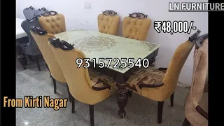 Perfect Dining Table set with budget price from kirti Nagar market | Ln furniture