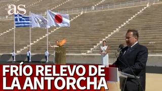 La antorcha olímpica viaja a Tokio: frío relevo en Atenas por el coronavirus | Diario AS