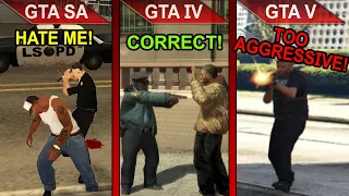 COPS LOGIC COMPARISON | GTA SA vs. GTA IV vs. GTA V | PC | ULTRA