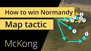 MAP TACTICS in War Thunder - NORMANDY KEY POSITIONS for realistic tank battles