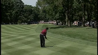 Tiger Woods Hits a Beautiful High Cut | 1999 PGA Championship at Medinah Country Club