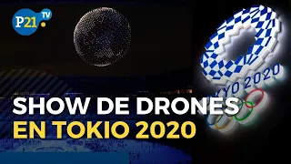 Tokio 2020: SHOW de 1824 DRONES acaparó la atención en la INAUGURACIÓN de los Juegos Olímpicos