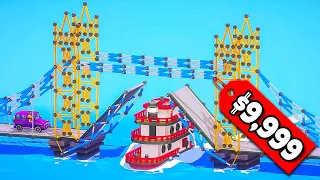 Building the MOST EXPENSIVE real bridges in Poly Bridge 3!