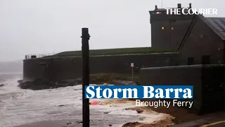 Storm Barra batters Broughty Ferry