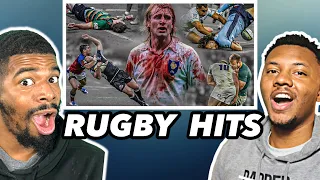 NFL FANS REACT TO HARDEST RUGBY HITS You Will Ever See