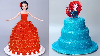 Brilliant Princess Cake Recipe 👑 Pull Me Up Doll Cake | Satisfying Cake Decorating Idea