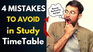 4 Study Timetable Mistakes To Avoid | Score 95%+ in Boards #studytips