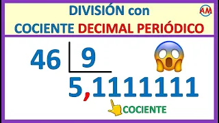 📌 DIVISIÓN con COCIENTE DECIMAL PERIÓDICO | Super fácil 😊 | Ejercicio N° 2