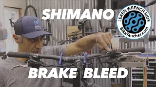 Shimano mineral hydraulic brake bleed with cup and syringe. You will need a bleed kit.