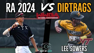 Dirtbags Pitcher Gets Slapped In The Face | Dirtbags 17U VS RA 2024 WWBA Game 2