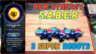 NEW SYNERGY S.A.B.E.R with 3 SUPER ROBOTS