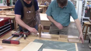 Gluing up the dovetailed box