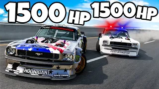 ❄️ MUSTANG 1500 KONI KONTRA POLICYJNE MUSTANGI 1500 KONI | BeamNG Drive |