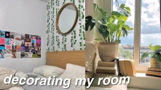 DECORATING MY BEDROOM *aesthetic/tiktok/pinterest inspired bedroom*