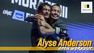 Alyse Anderson open workout ft. Rose Namajunas | ONE Championship Fight Night 10