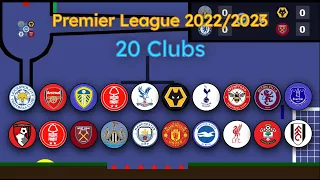 Premier League Clubs - Beat the Keeper Marble Race
