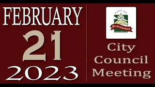 City of Fredericksburg, TX - Regular City Council Meeting - Tuesday, February 21, 2023