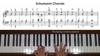 Schumann Chorale Album for the Young Op. 68. No. 4 Piano Tutorial