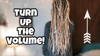 Adding Volume to Dreadlocks (Using SE Synthetic Extensions from the Dreadshop)