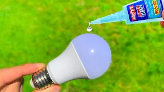 Apply Super Glue to the LED Bulb - This man is a Genius!