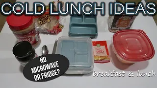 COLD LUNCH IDEAS FOR WORK OR SCHOOL l NO MICROWAVE MEAL IDEA l TRAVEL MEAL