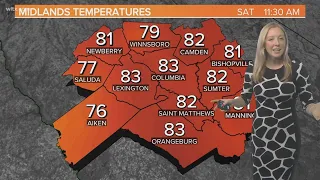 Saturday (7/29) morning forecast for the Midlands, SC