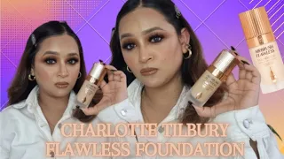 Charlotte Tilbury Airbrush Flawless foundation | First Impression + Review | SANIA KHAN