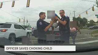 Officer saves child's life after routine traffic stop