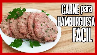 🍔 Cómo Hacer CARNE PARA HAMBURGUESA Casera ► Receta de Hamburguesas