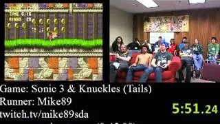 Sonic 3 & Knuckles Speed Run (47:47), Part 1 (AGDQ 2012)