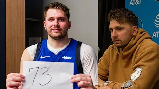 Luka Doncic Reacts to his 73-Point Performance vs Hawks, Full Postgame Interview