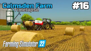Baling and selling a lot of straw | Calmsden Farm #16 | Farming Simulator 22
