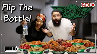 We Tried the Flip the bottle Eating Challenge w/Wingstop Wings!! Hilarious