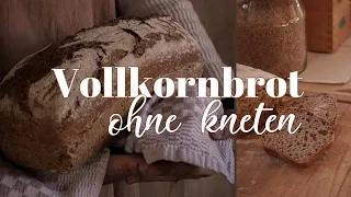 Brot ohne Kneten: Saftiges Vollkornbrot mit selbst gemahlenem Mehl aus der Komo Fidibus Classic