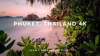 Phuket, Thailand 4K Walking Tour -Scenic Relaxation Film with Calming Music & Beautiful Drone Videos