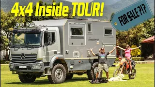 FULL inside TOUR Expedition Vehicle Mercedes Atego 4x4  ► | Overlanding in a Bimobil NOW FOR SALE?!?