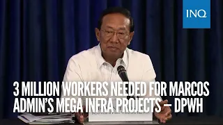 3 million workers needed for Marcos admin’s mega infra projects — DPWH